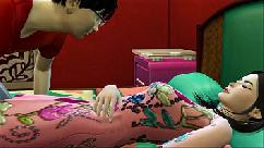 Hijo se folla a la hermana japonesa después de despertarse en medio de la noche